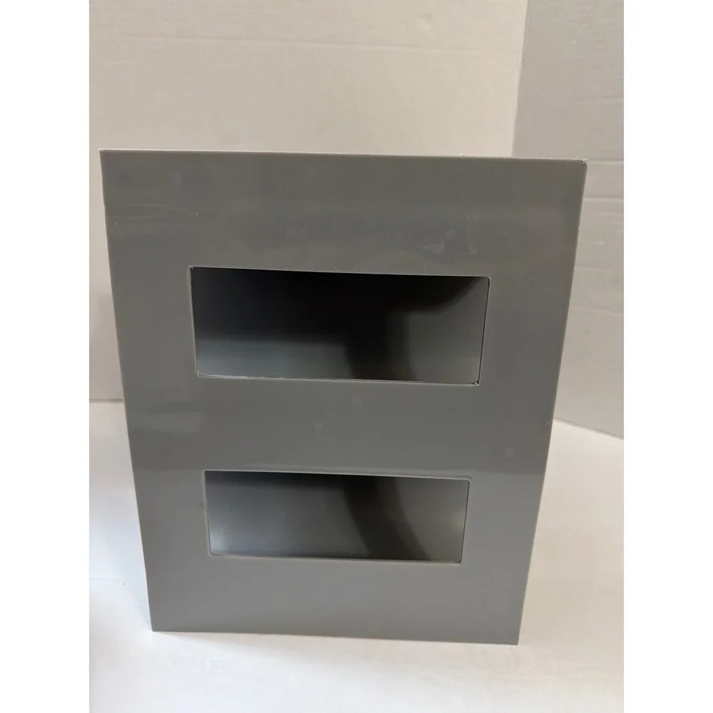 Modern Grey Plastic 9 Bottle Countertop Storage